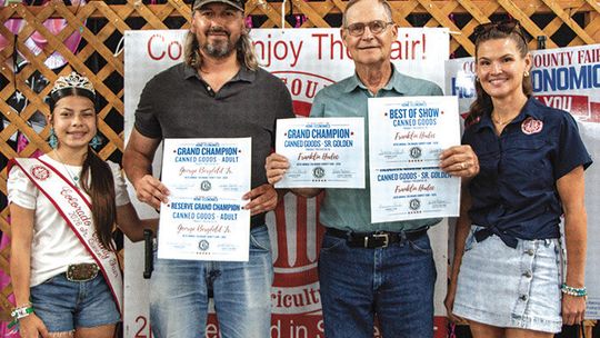 Colorado County Fair Home Economics winners