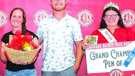 COLORADO COUNTY FAIR LIVESTOCK RESULTS