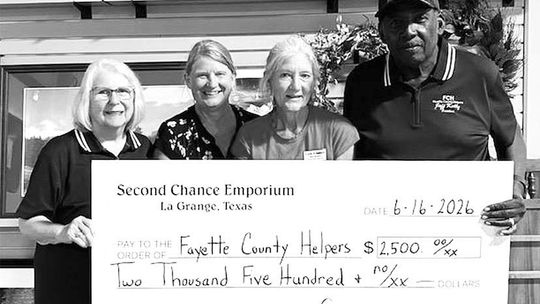 Fayette County Helpers receives SCE donation