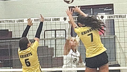 Fayetteville volleyball sweeps Faith A