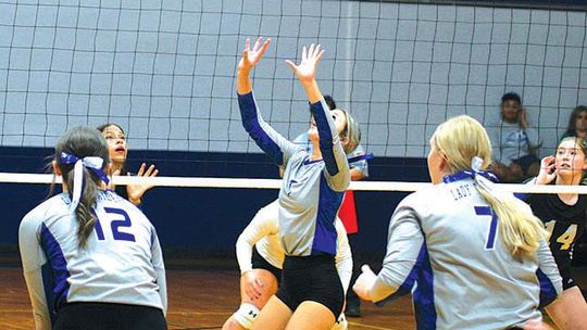 Rice gets swept by Yoakum in volleyball