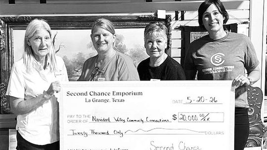 Second Chance Emporium donates to Navidad Valley Community Connections