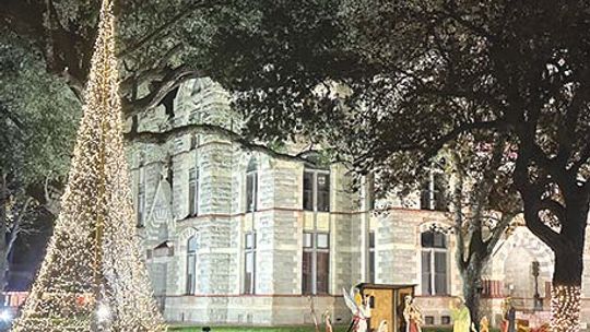 Town Squares are twinkling in the Christmas night