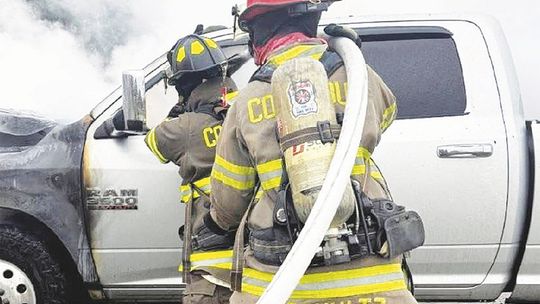 Truck fire brought quickly under control