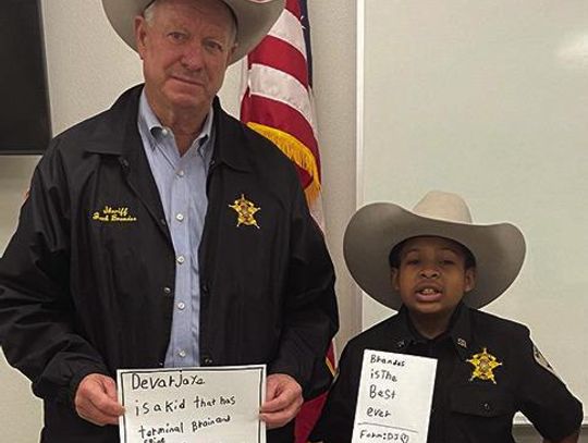 AC Sheriff Jack Brandes swears in honorary deputy