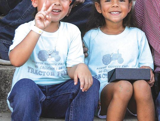 Austin County Fair Children's Tractor Pull winners