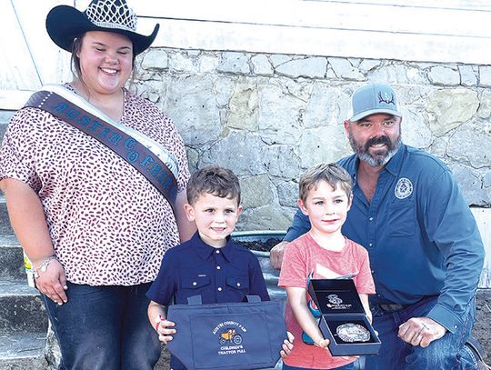 Austin County Fair Children's Tractor Pull winners
