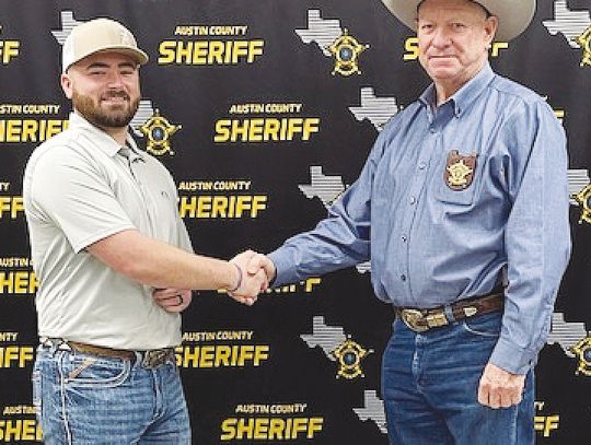 Austin County Sheriff's Office welcomes Justin Feild as deputy