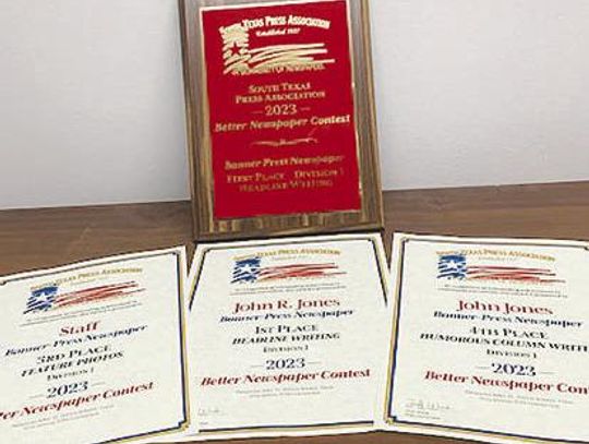 Banner Press Newspaper wins awards in STPA 2023 Better Newspaper Contest