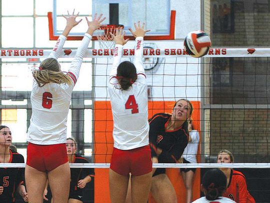 Bellville volleyball handles Schulenburg in four sets