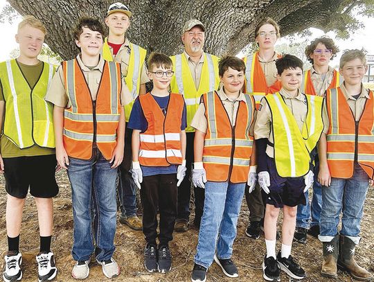 Boy Scouts join the Great American Clean Up