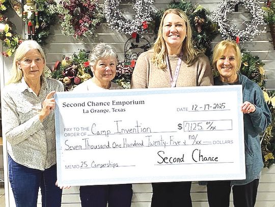 Camp Invention receives donation from SCE