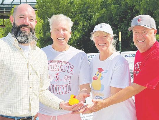 CISD Superintendent Chris Carpenter takes over the duck