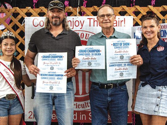 Colorado County Fair Home Economics winners