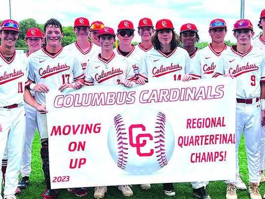 Columbus Cardinals 3A Regional Quarterfinal Champs