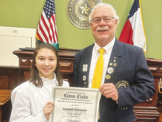 Columbus Community LEO Club induction