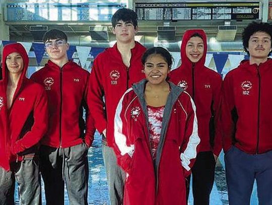 Columbus competes at District swim meet