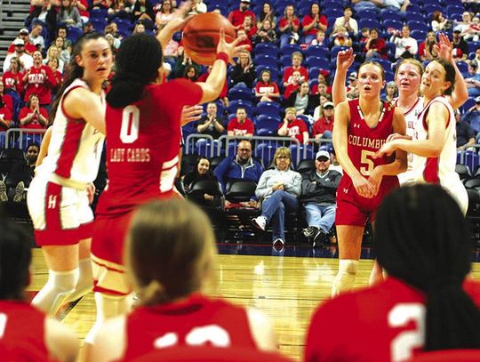 Columbus girls hoops falls to Holliday in state tourney