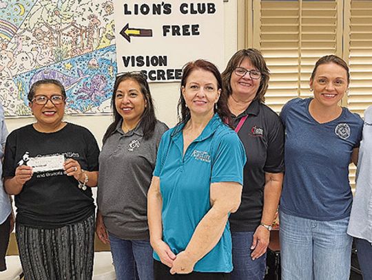 Columbus Lions donate to Back to School Bash