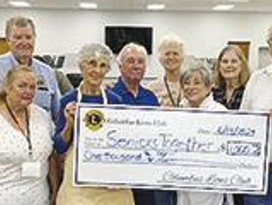 Columbus Lions donate to Seniors Together