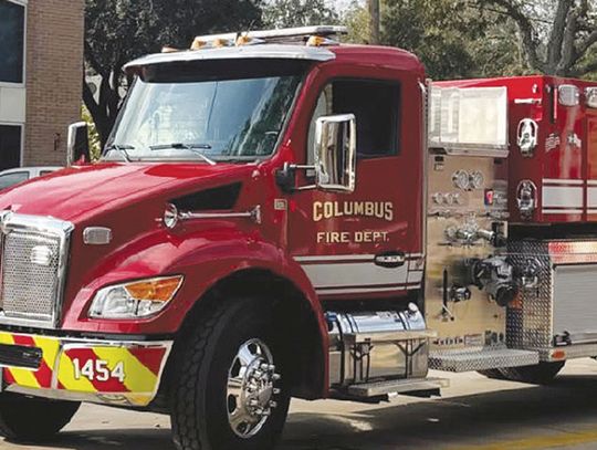 Columbus Volunteer Fire Department takes delivery
