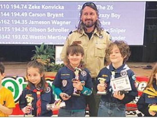 Cub Scout Pack 312 participates in District Pine Wood Derby