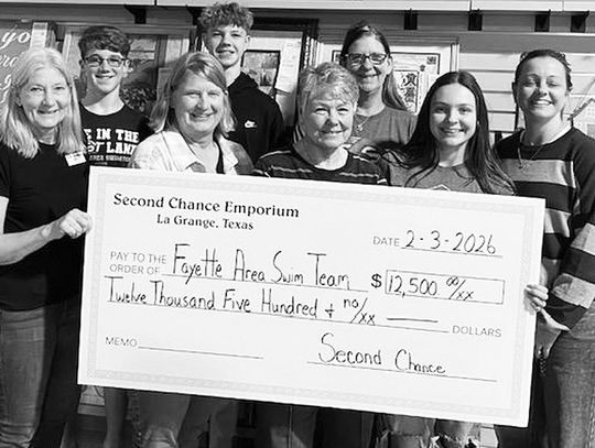 Fayette Area Swim Team benefiary of SCE donation