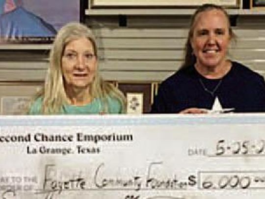 Fayette Community Foundation receives $6,000