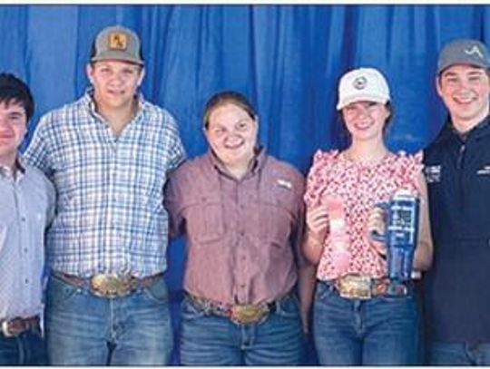 Fayette County 4-H compete in Austin County Livestock Judging Contest