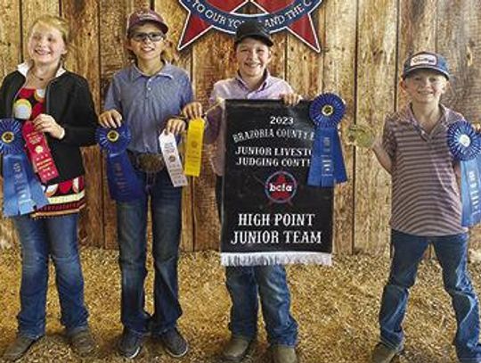 Fayette County 4-H Compete in Brazoria County Livestock Judging Contest