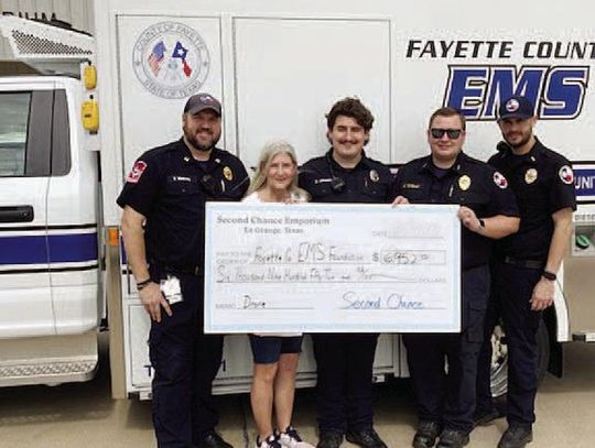 Fayette County EMS receives Second Chance donation