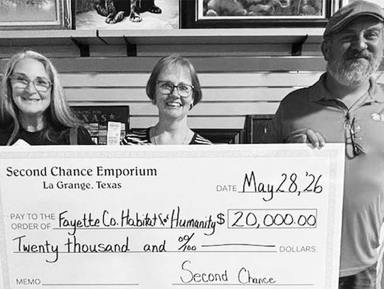 Fayette County Habitat for Humanity receives 20k