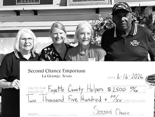 Fayette County Helpers receives SCE donation