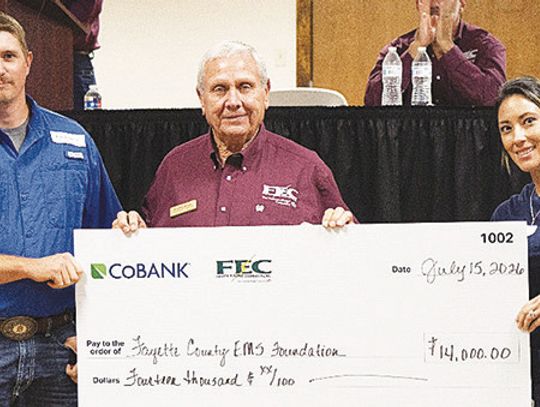 Fayette Electric Cooperative and CoBank award $30,000 in community grants