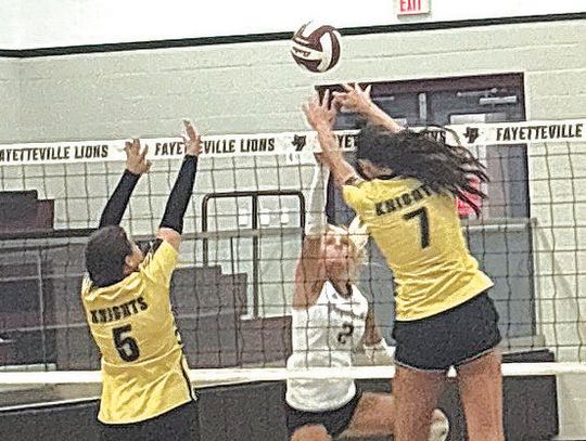 Fayetteville volleyball sweeps Faith A