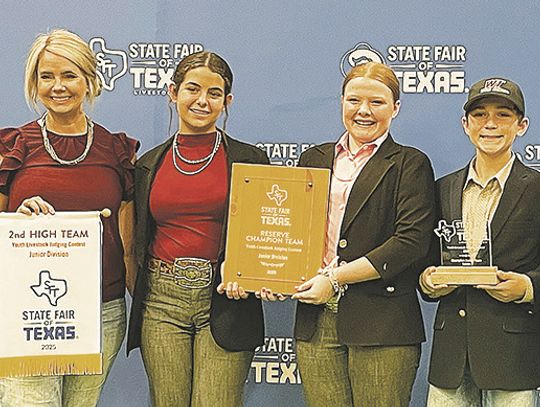 FC 4-H Reserve Champion Junior Team in State Fair Livestock Judging Contest
