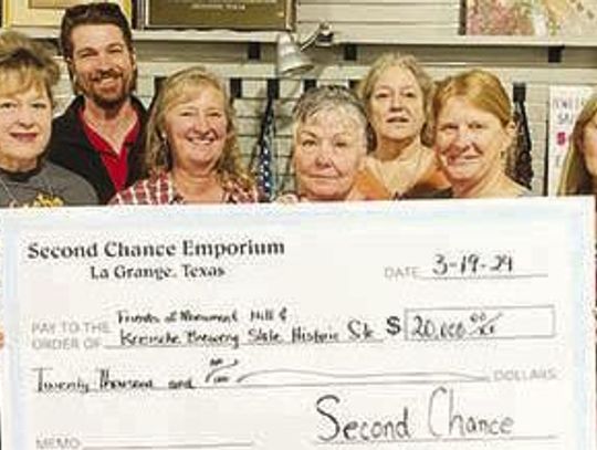 Friends of Monument Hill and Kreische Brewery Historic site receive $20k donation