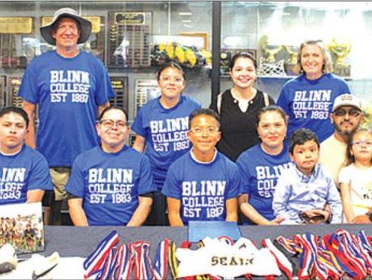 Garza signs with Blinn Junior College