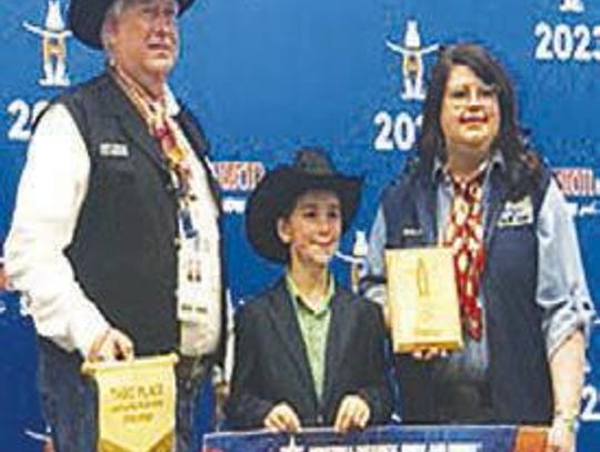 Guenther competes in Houston Livestock Show Public Speaking