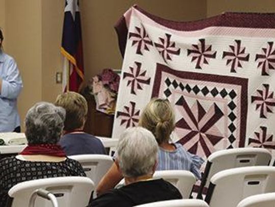 Jeschke gave quilter tips through the eyes of a judge