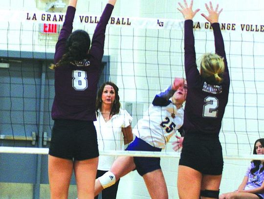 La Grange volleyball ousted by East Bernard