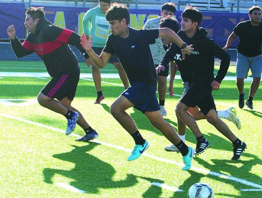 Leopards soccer practice