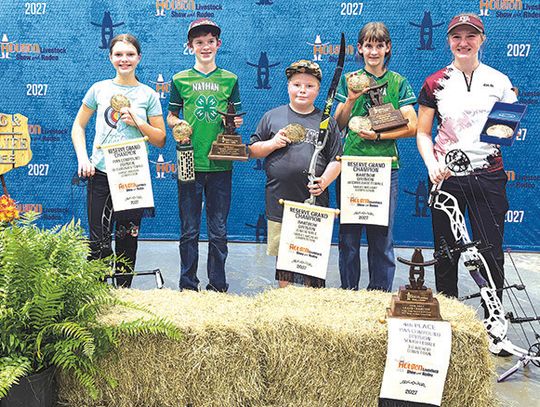 Members of the JOAD Club of Colorado County who brought home big wins in the Houston Livestock Show and Rodeo Archery tournament Oct