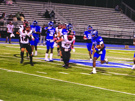 Rice football rallies late to defeat Brazos