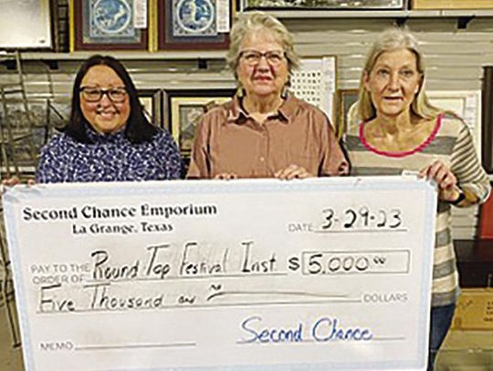 Round Top Festival Institute receives $5,000 donation