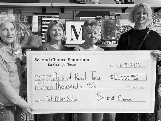 Second Chance donates to Arts of Rural Texas