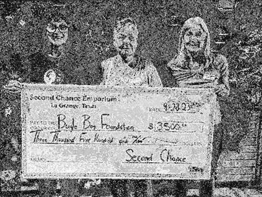 Second Chance donates to Bugle Boy