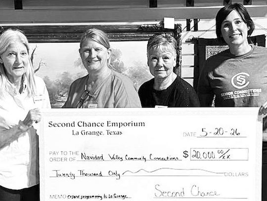Second Chance Emporium donates to Navidad Valley Community Connections