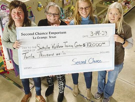 Second Chance Emporium donates to SWTC