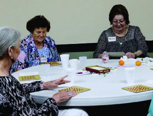 Seniors gather for fun and games at the Stafford Opera House